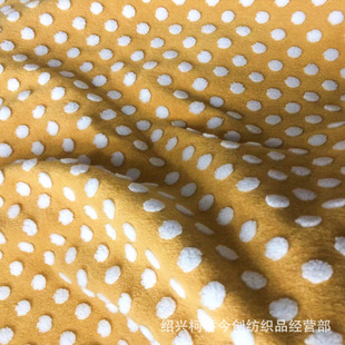 Anti-Blowing Polka Dot Jacquard Imitation Lamb Autumn and Winter Children's Clothing Outwear Bouquet Packaging Home Stool Chair Cover Fabric