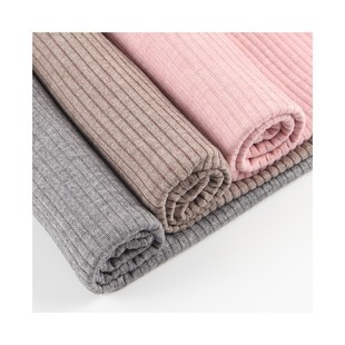 Autumn and Winter Imitation Cashmere Wide Strips in Stock 380g Thickeneded Pit Strips Warm Children's Clothing Jacket Woolen Sweater Rib Fabric