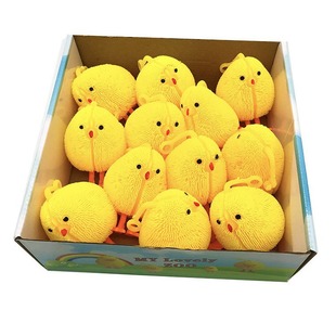 Wholesale chicken toy latex skin ringing toy chicken duck Light Children's small gift stall toy department store wholesale