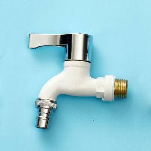 [Weight] 4-point quick-opening faucet splash-proof nozzle single-cooling washing machine faucet mop pool faucet