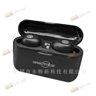 Manufacturer 2022 new KTP-102 Bluetooth headset wireless earbuds large power super long endurance charging warehouse