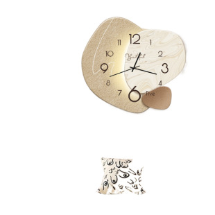 ✅Clock Wall Clock Living Room Light Luxury Fashion Simple Modern Decoration Clock Wall Quartz Internet Celebrity Watch Restaurant Home