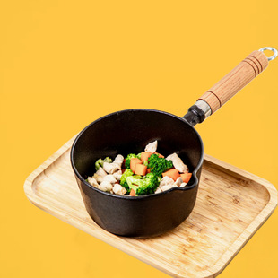 Cast Iron Milk Pot Baby Food Pot Soup Pot Stew Pot Baby Iron Soup Pot Noodles Small Frying Pot Thickened Fried Iron Pot