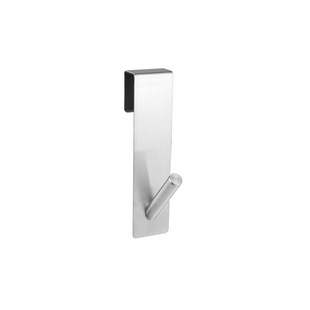 in stock stainless steel rear hook double-sided metal non-stick easy storage clothes hook bathroom glass door hook back hanging double hook