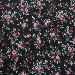 Black Leopard 10 Pieces Patchwork Group Plain Floral Cotton Small Floral Handmade diy Cotton