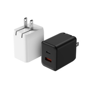 Сертифицированный ETL PD35 W двойной USB-C порт небольшой адаптер питания 35 Вт складной американский телефон зарядная головка