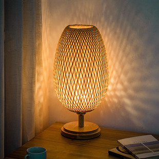 Japanese Style Zen Style Middle Ancient Table Lamp Bedroom Tea Room Hotel Study Bedside New Chinese Style Table Lamp