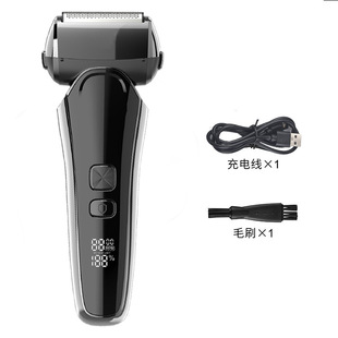 Cross-border manufacturers electric shaver reciprocating three-head washing men's razor rechargeable floating beard knife