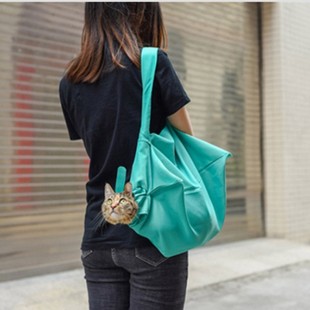 Cross-border pet shoulder cat bag crossbody backpack portable breathable outdoor travel cat carrying backpack
