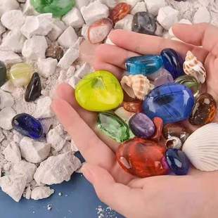 Wholesale archaeological mining toys love gem mining mermaid Lingna Beier blind box treasure collection children's gem