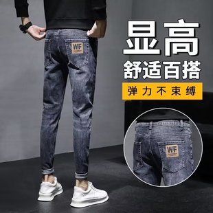 Four Seasons Youth Jeans Men's Trendy Brand All-match 2024 New Loose Straight Hareen Spring and Autumn Casual Long Pants