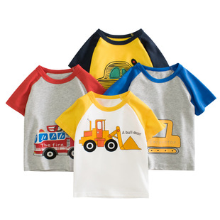 27kids brand children's clothing wholesale summer new Korean version of children's short sleeve T-shirt baby clothes a generation of hair