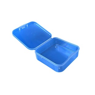 Square High Permeability Plastic Storage Box Double-sided Adhesive Box Jewelry Parts Box Earplug Box Fishing Gear Parts Box Factory Direct Supply