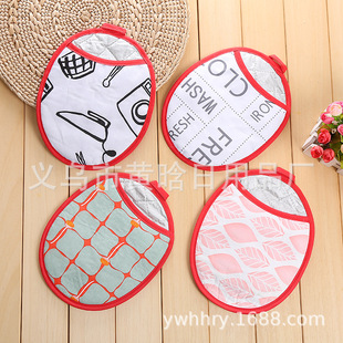[Holding Jia] Oval extra large printed thickened microwave oven anti-scald anti-high temperature heat insulation gloves can be used as placemat gifts