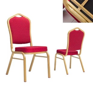 Conference Training Chair Hotel Chair Banquet Chair Hotel Chair Dining Chair Special Steel Pipe Backrest Chair for Exhibition Wedding Activities