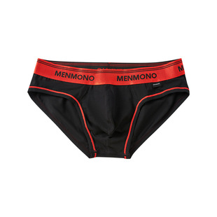 MENMONO men's underwear low waist cotton tight sexy comfortable breathable fashion briefs youth solid color underwear