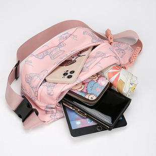 New Mobile Phone Waist Bag Women's Chest Bag Japanese Style Simple Lightweight Shoulder Bag Women's Casual Sports Crossbody Bag Trendy
