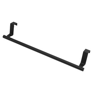 Stainless steel single pole towel rack cabinet door back rack factory wholesale kitchen bathroom punch free storage rack