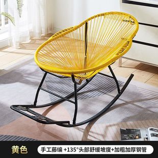 Summer Rocking Chair Household Bedroom Rocking Chair Living Room Lazy Sofa Light Luxury Balcony Lazy Chair Indoor Internet Celebrity Recliner