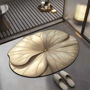✅ Visual 3D Butterfly Flower Floor Mat Household Bathroom Floor Mat Special-Shaped Bathroom Absorbent Foot Mat Entry Door Mat Batch