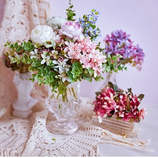 Small Narcissus artificial flower soft fake flower European and American dining table fresh bouquet simple flower factory wholesale and retail