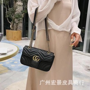 Guangzhou Factory Mamun Love Wave Bag Mini Chain Bag marmon Single Shoulder Crossbody Women's Bag with LOGO