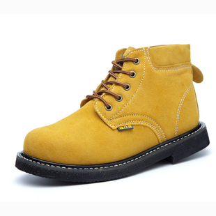 Anti-smashing and puncture-resistant cowhide labor protection shoes solid tire outsole plastic-steel baotou steel plate anti-skid and wear-resistant construction site electric welding