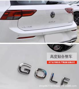 Подходит для Volkswagen Golf алфавит наклейки 7 высокой 8 наклейки на этикетке GOLF Багажник R логотип Модификация I Черный самурай украшения