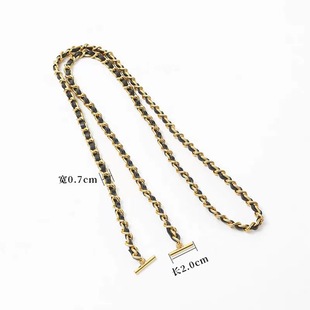 Jianxinfang Xiaoxiang bag chain accessories bag strap shoulder strap replacement crossbody shoulder strap bag wear leather chain bag chain single buy