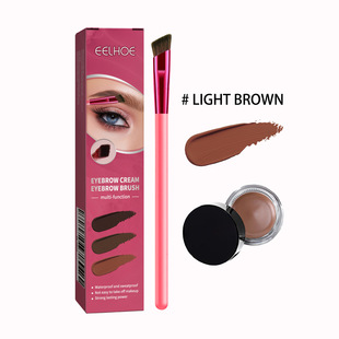 EELHOE Multifunctional Eyebrow Brush suit Portable Eyebrow Brush Eyebrow Cream Oblique Wild Eyebrow Eye Shadow Contour Makeup Brush