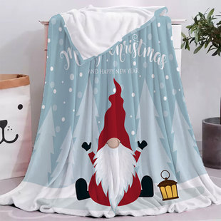 Amazon Flannel Blanket Christmas Series Office Nap Blanket Summer Air Conditioning Blanket Support Cross-border E-Commerce