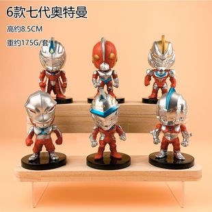 Ultraman Blind Box Zero Superman Figure Tiga Bump Man Gacha Cake Ornament Toy Figure Model
