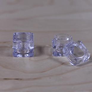 Factory direct 5ml cream tank AS high-grade mini sample packing square transparent cream empty box