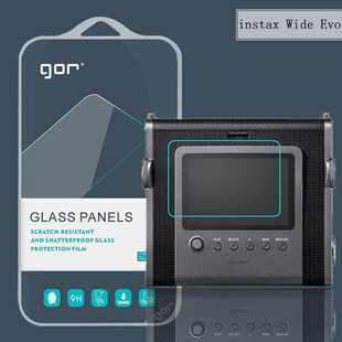 GOR for Fuji Fujifilm instaxWideEvo Tempered Glass Film Camera Screen Protector Film