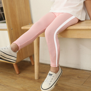 Girls' Leggings Modal Elastic Breathable Women's Korean-style Ankle-length Pants Summer Spring and Autumn Western Style Children's Dance Pants