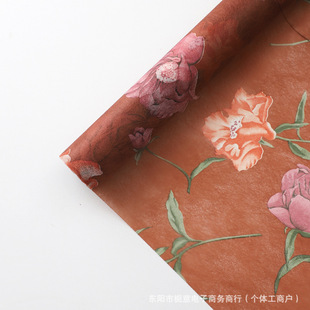 Gardenia imported printed cotton paper wrapping paper cotton paper lining paper lining paper lining material fresh bouquet wrapping paper floral art