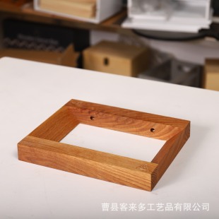 Wooden hollow three-dimensional photo frame decoration wholesale rectangular photo frame wall-mounted glass photo frame manufacturer in stock