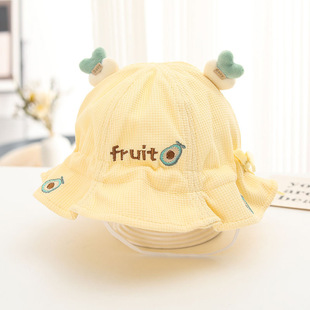 Baby hat spring and autumn sun hat sun protection hat baby boy thin fisherman hat cute super cute baby tire hat female