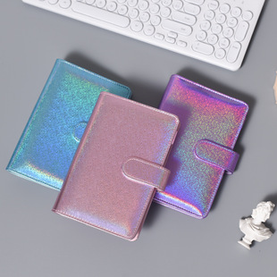 Colorful dots A6 loose-leaf book budget hand book set A5 loose-leaf notebook simple diary magnetic buckle notebook