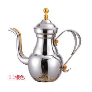 Teapot stainless steel restaurant with lejia long mouth court vintage kettle tea making with strainer legang restaurant big teapot