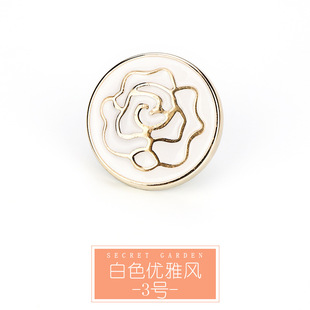 Seamless button women's high-end coat buckle sweater cardigan decorative hidden buckle detachable neckline anti-exposure button