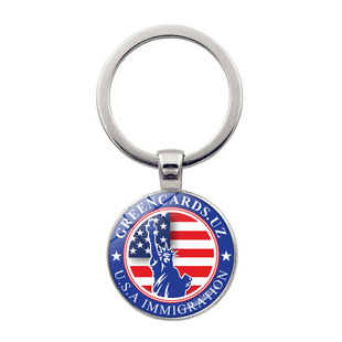 American flag Statue of Liberty keychain pendant New York travel souvenir key ring hanging jewelry wholesale