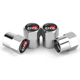 Suitable for GR valve cap car tire decorative cap metal personalized modified air nozzle cap valve core dust cap