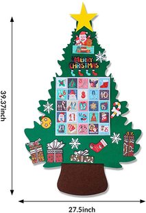 Cross-Border felt Christmas tree new children's DIY Christmas tree three-dimensional cartoon Christmas holiday pendant decoration wholesale