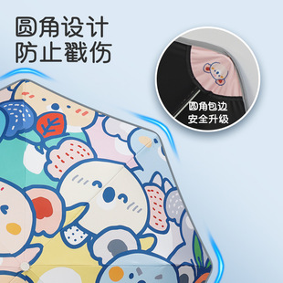Children's Umbrella Cartoon Anti-rebound Full-automatic Umbrella Sunny and Rain Dual-purpose Safe Fillet Sun-protection UV-protection Folding Umbrella