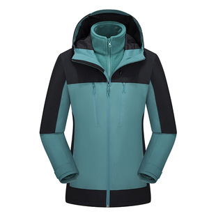 New outdoor sports three-in-one assault jacket two-piece waterproof windproof warm hiking jacket for men and women