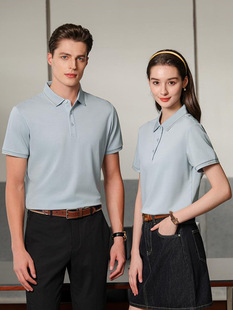40 200g 7A antibacterial cotton polyester brace small texture lapel short sleeve
