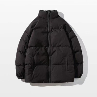 Down cotton-padded jacket women's winter 2024 new high-end design sense plus size thick solid color cotton-padded jacket coat all-match trendy women