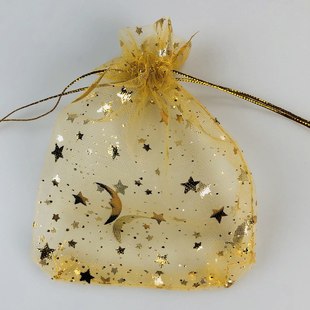 Сетчатая Сумка из органзы бронзирование Silver Star Moon Jewelry пояс рот подарок косметика на шнурке упаковочная сумка для хранения