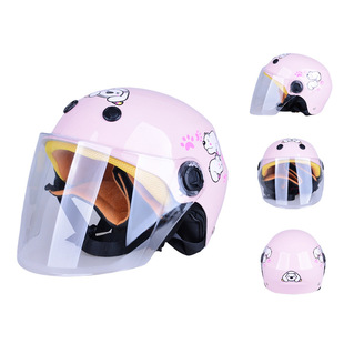 Cross-Border special for battery car scarf protective cap motorcycle winter warm children's autumn and winter helmet electric car helmet